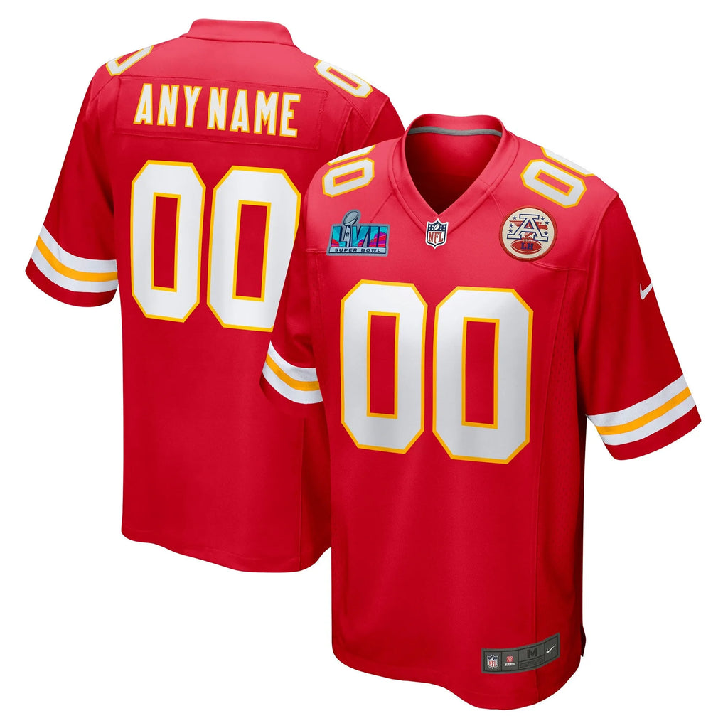 Kansas City Chiefs Super Bowl LVII Game Custom Jersey - Red
