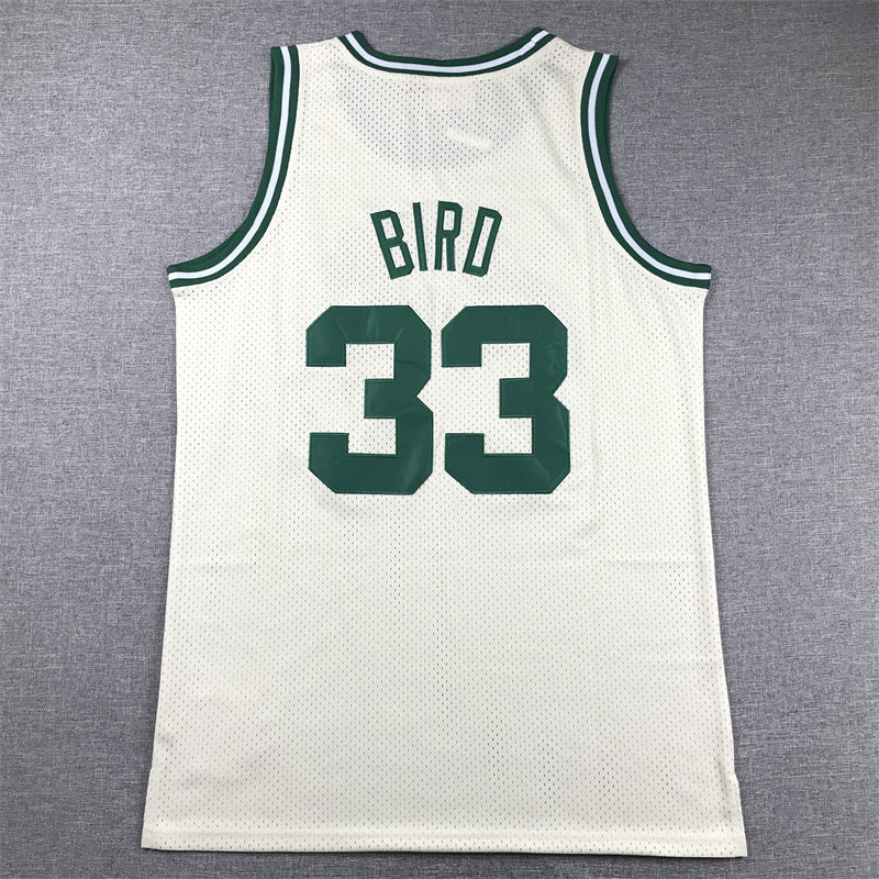 Boston Celtics Larry Bird #33 1985-86 Throwback Jersey — Embroidered