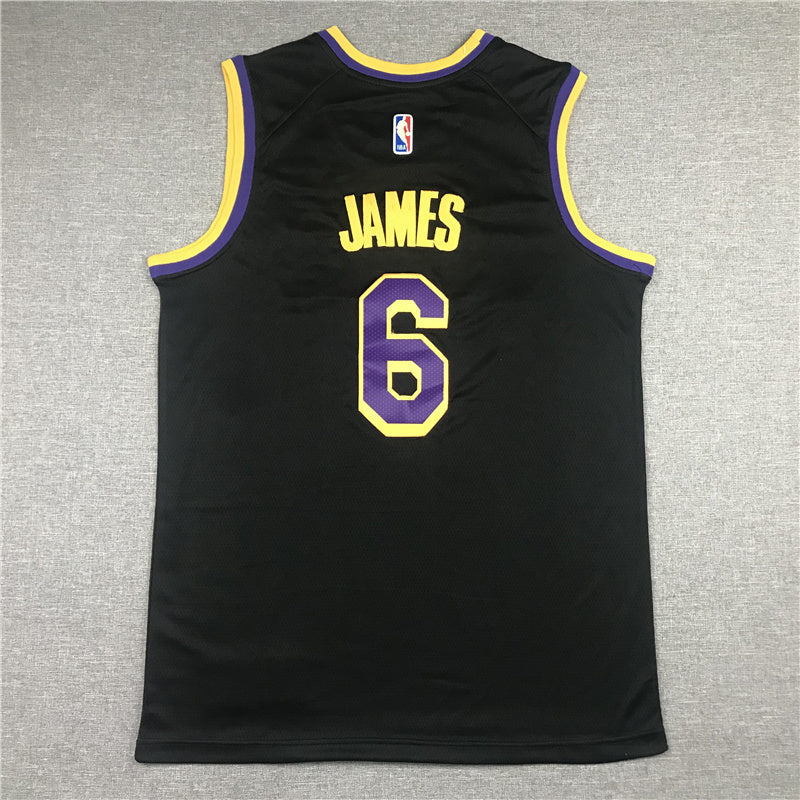 Lebron James  #6 Los Angeles Lakers City Edition Swingman Jersey - Embroidered
