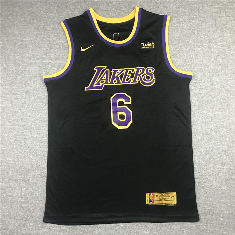 Lebron James  #6 Los Angeles Lakers City Edition Swingman Jersey - Embroidered