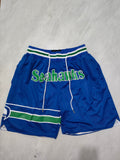 Seattle Seahawks Blue Pocket Shorts