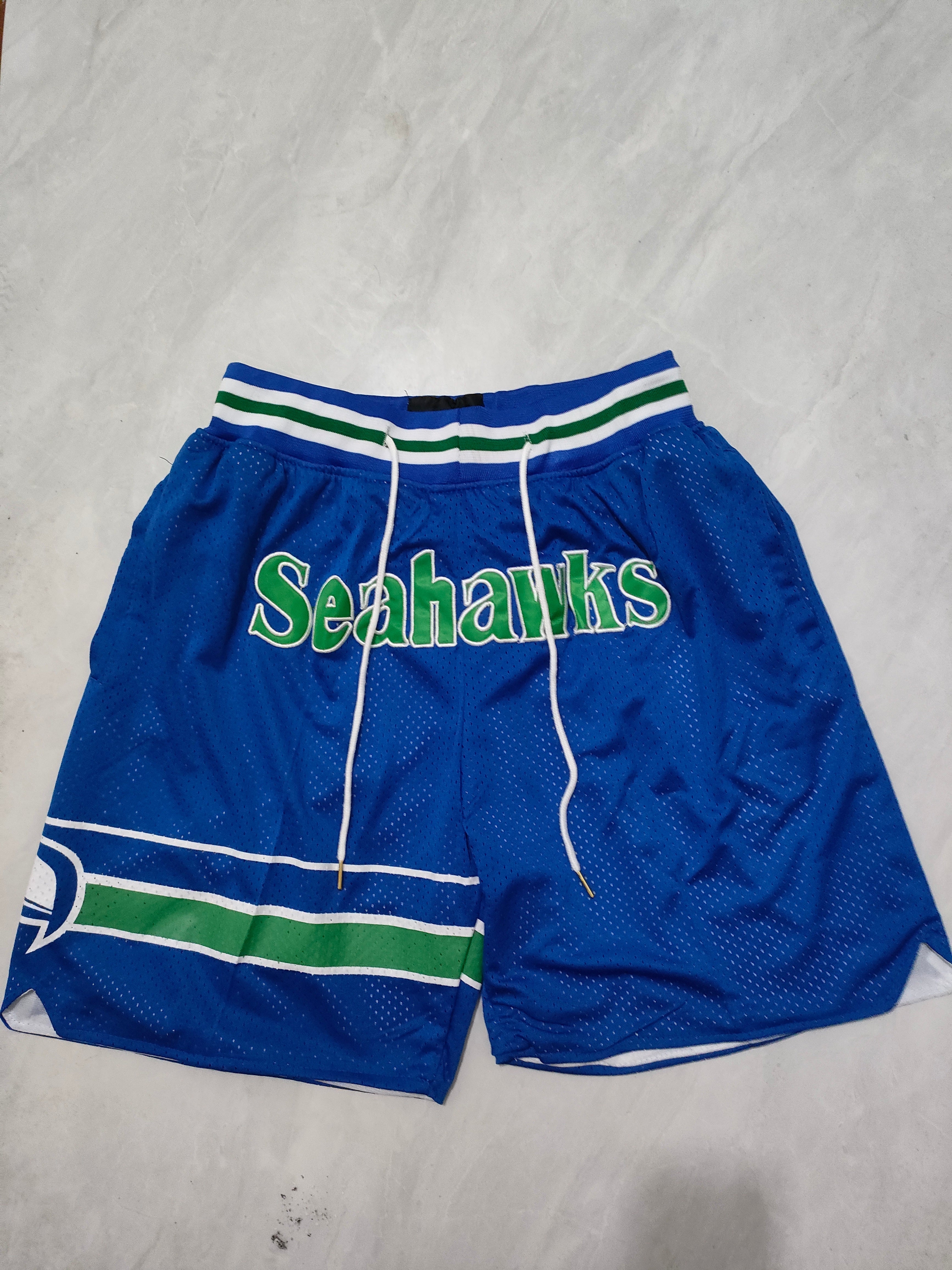Seattle Seahawks Blue Pocket Shorts
