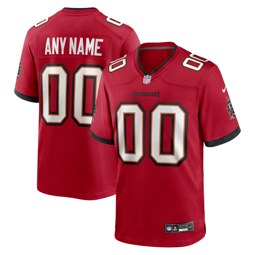 Custom Tampa Bay Buccaneers Red Game Jersey