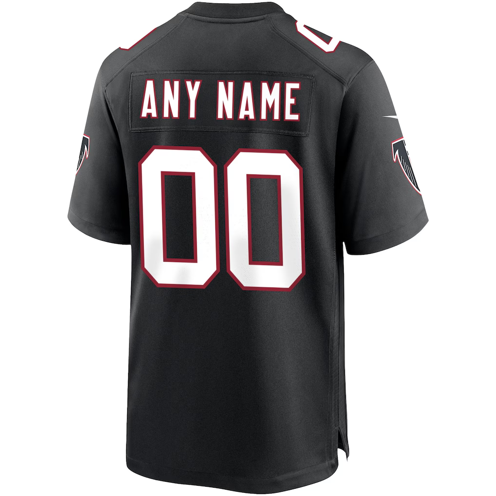 Custom Atlanta Falcons Black Game Jersey