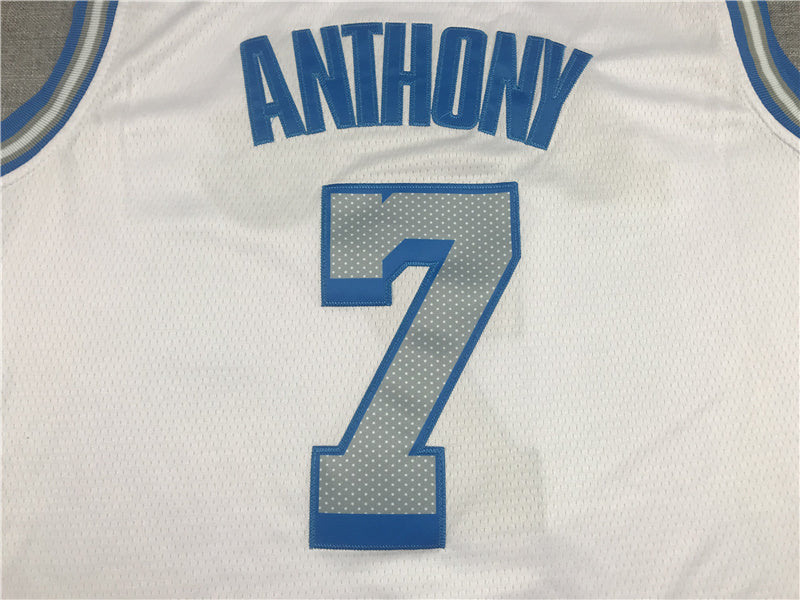 Carmelo Anthony #7 Los Angeles Lakers City Edition Swingman Jersey — Embroidered