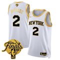 Miles McBride #2 New York Knicks 2026 Finals Swingman White Gold Jersey - All Stitched
