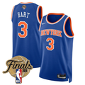 Josh Hart #3 New York Knicks 2026 Finals Swingman Blue Jersey - All Stitched