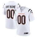 Custom Cincinnati Bengals White Game Jersey