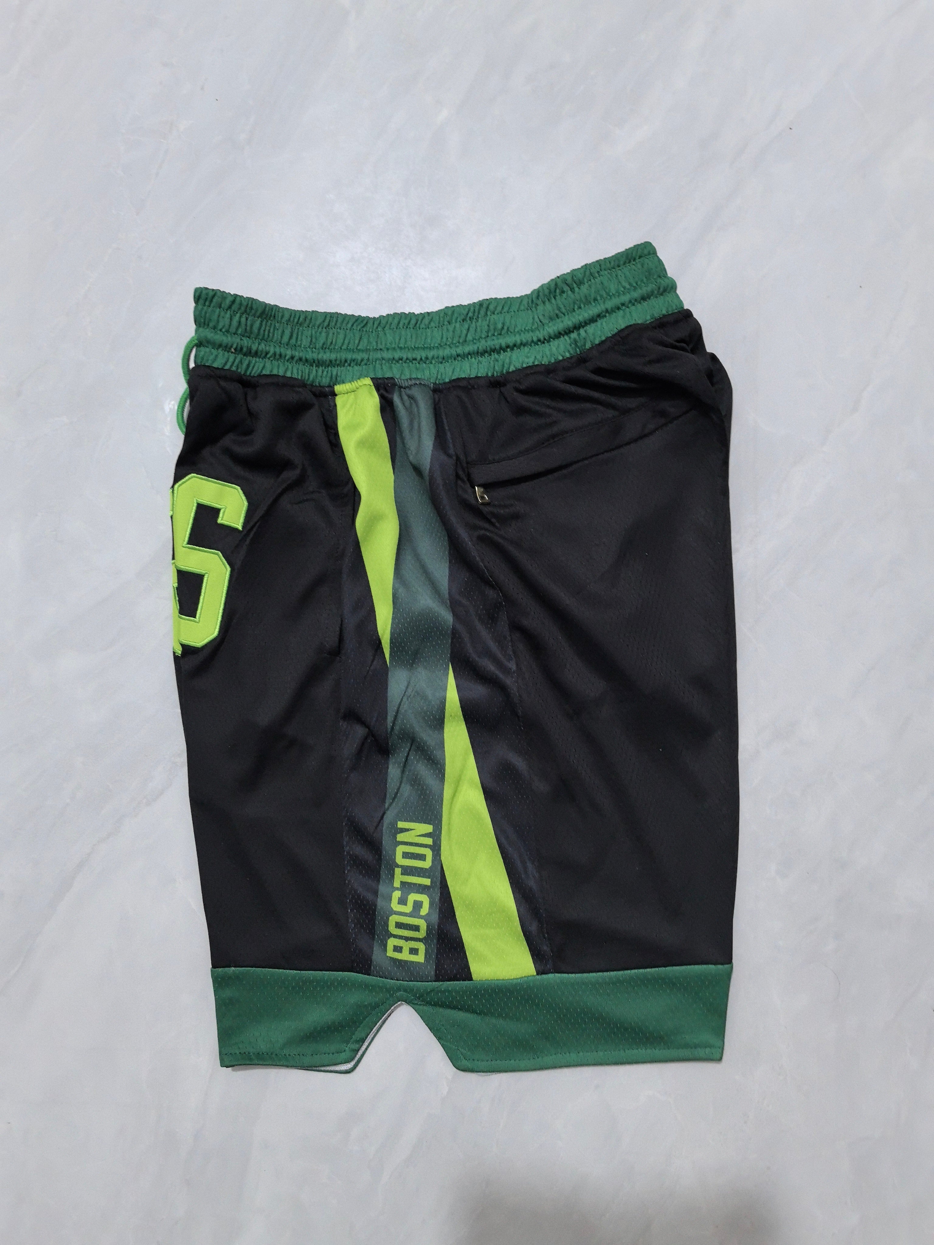 Boston Celtics 2025 Black City Edition Pocket Shorts