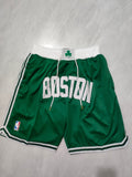 Boston Celtics Green Regular Pocket Shorts