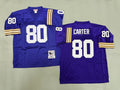 Mens Cris Carter#80 Minnesota Vikings Vintage Throwback Jersey