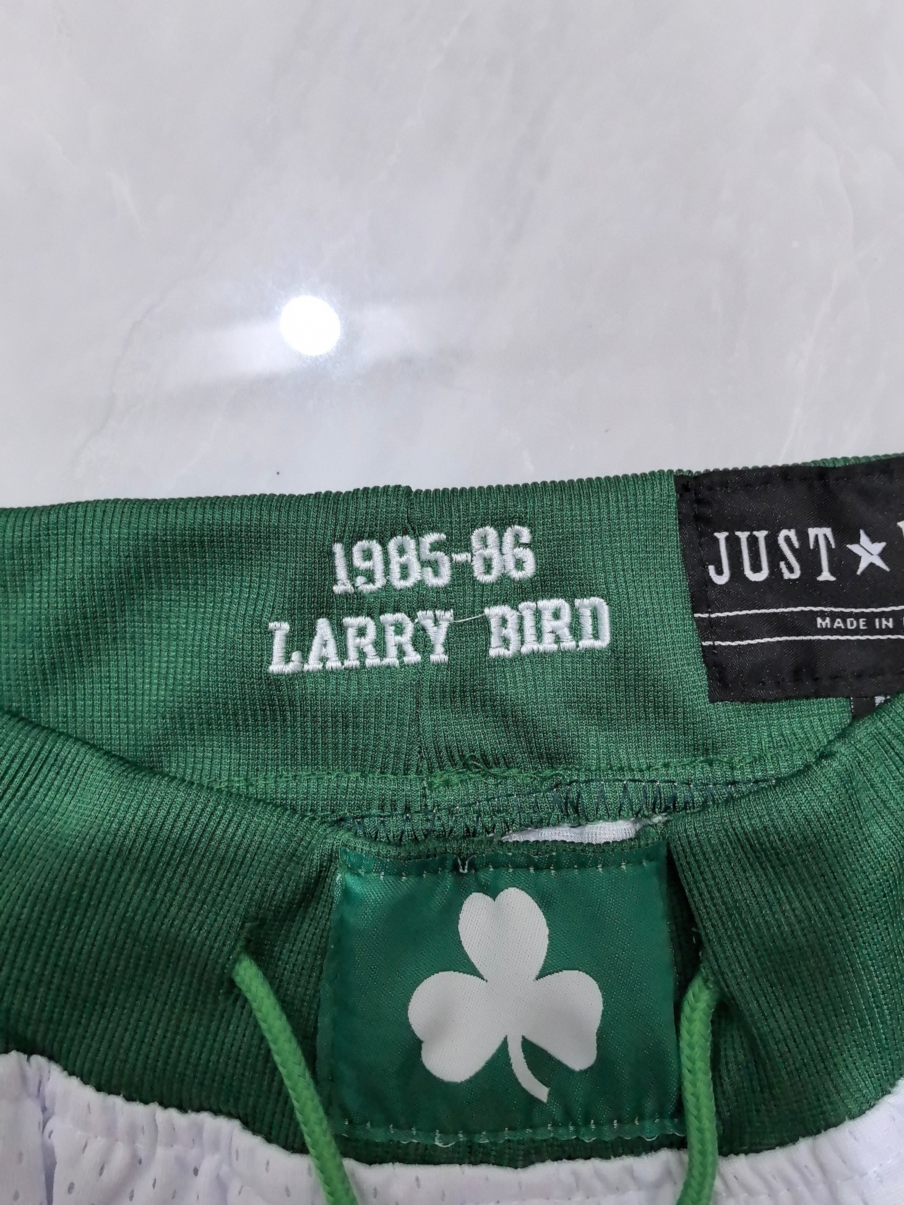 Boston Celtics White Retro Pocket Shorts