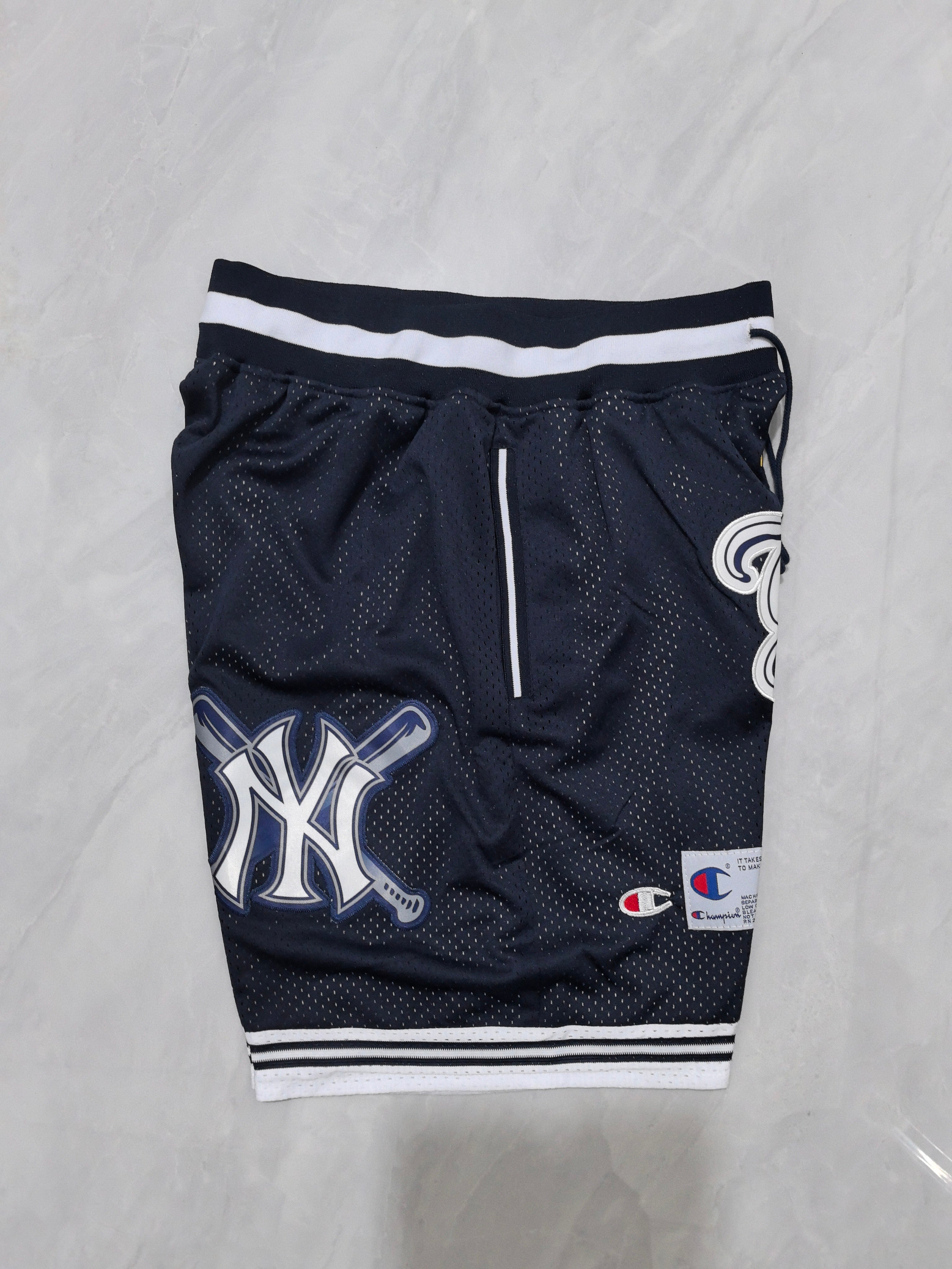 New York Yankees dark blue retro pocket shorts