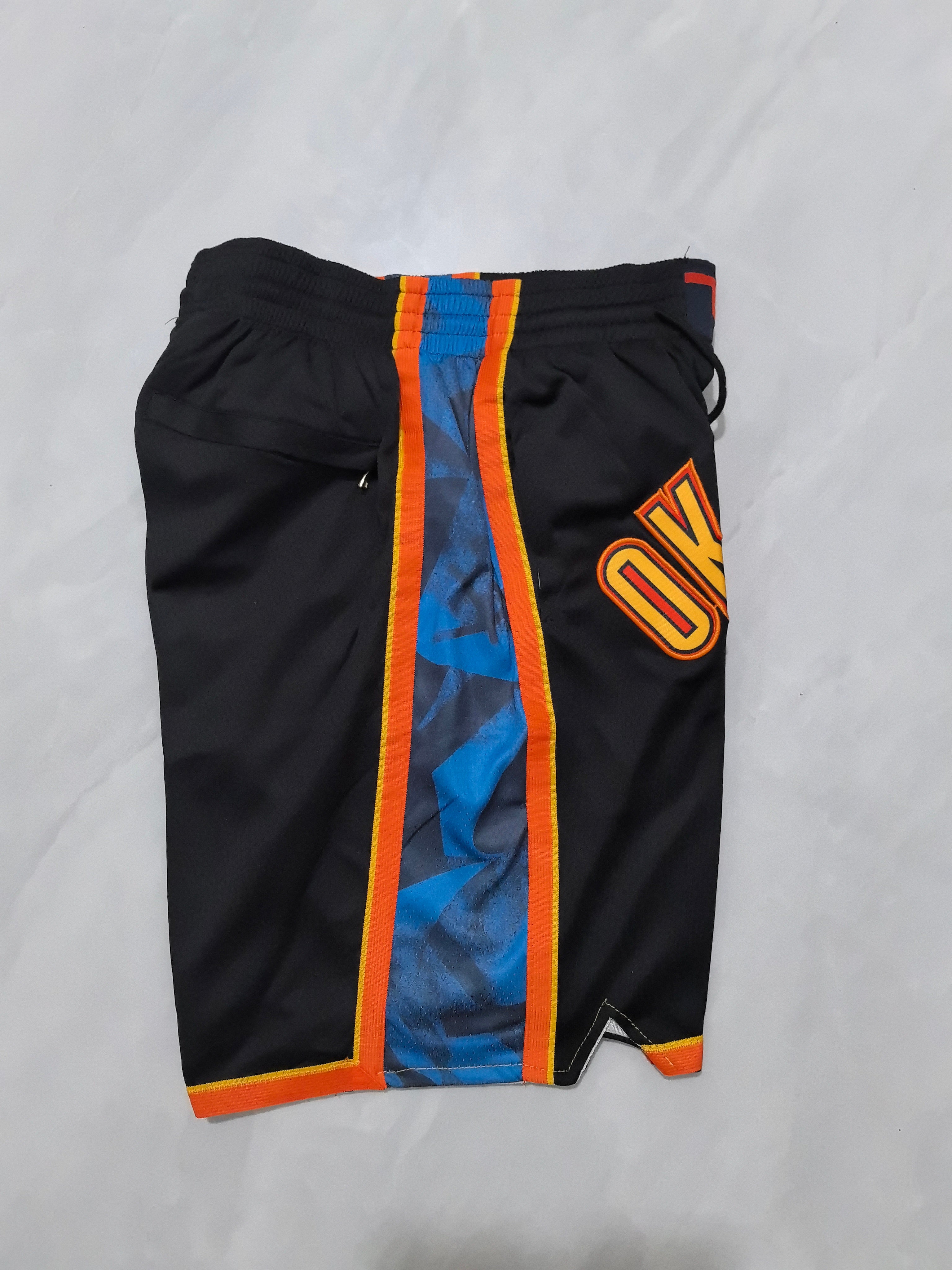 Oklahoma City Thunder 2025 Black City Edition Pocket Shorts