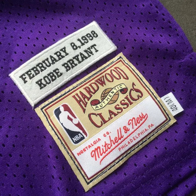 Kobe Bryant #8 Los Angeles Lakers Purple Throwback Jersey
