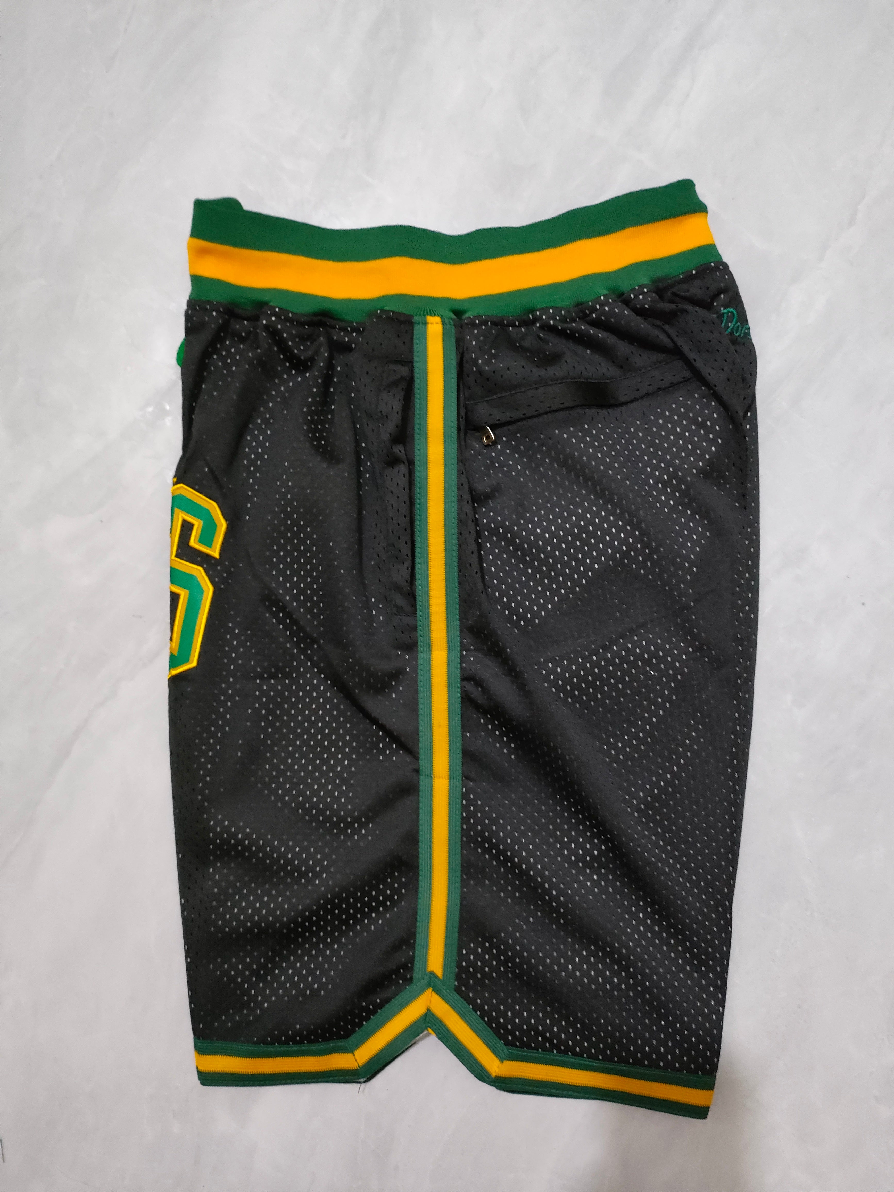 Boston Celtics Black & Gold Edition Pocket Shorts