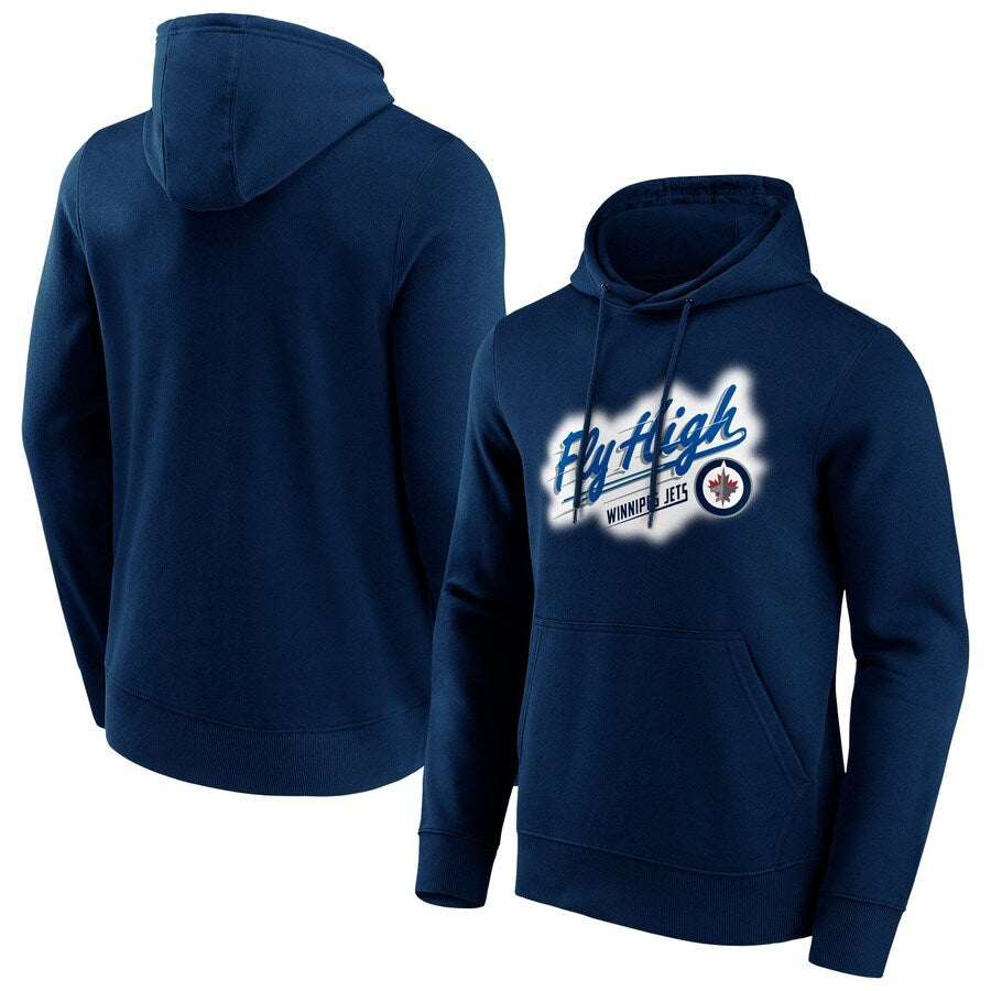 Men's Winnipeg Jets Branded Hometown Graphic Hoodie - Navy