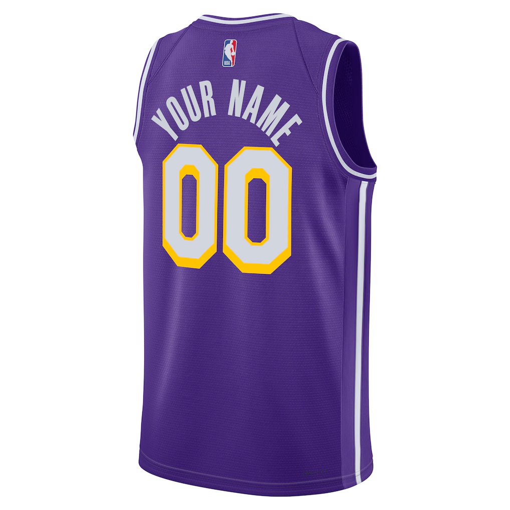Custom Los Angeles Lakers Purple Jersey