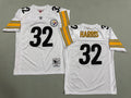 Mens Franco Harris#32 white Pittsburgh Steelers Vintage Throwback Jersey
