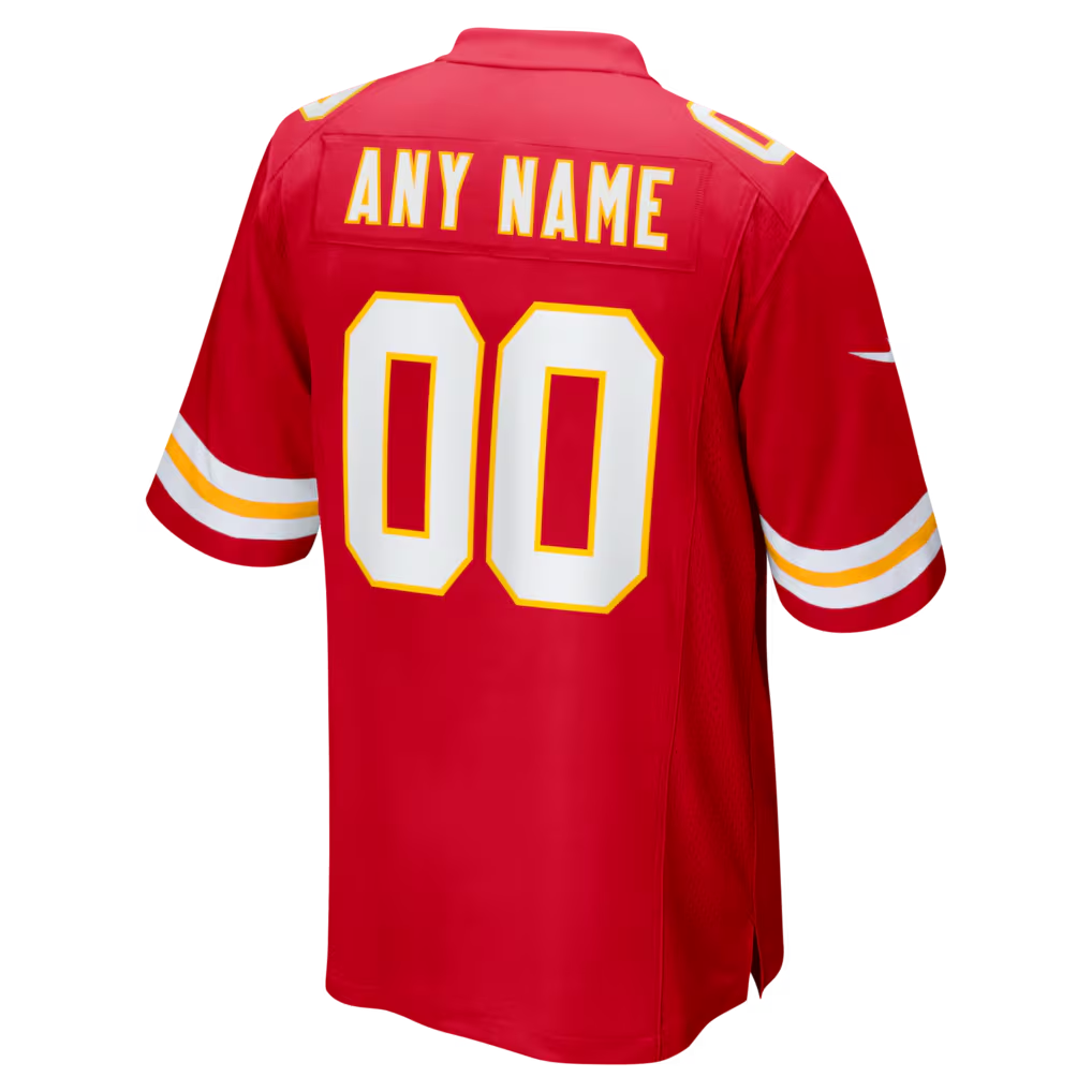 Custom Kansas City Chiefs Red Game Jersey