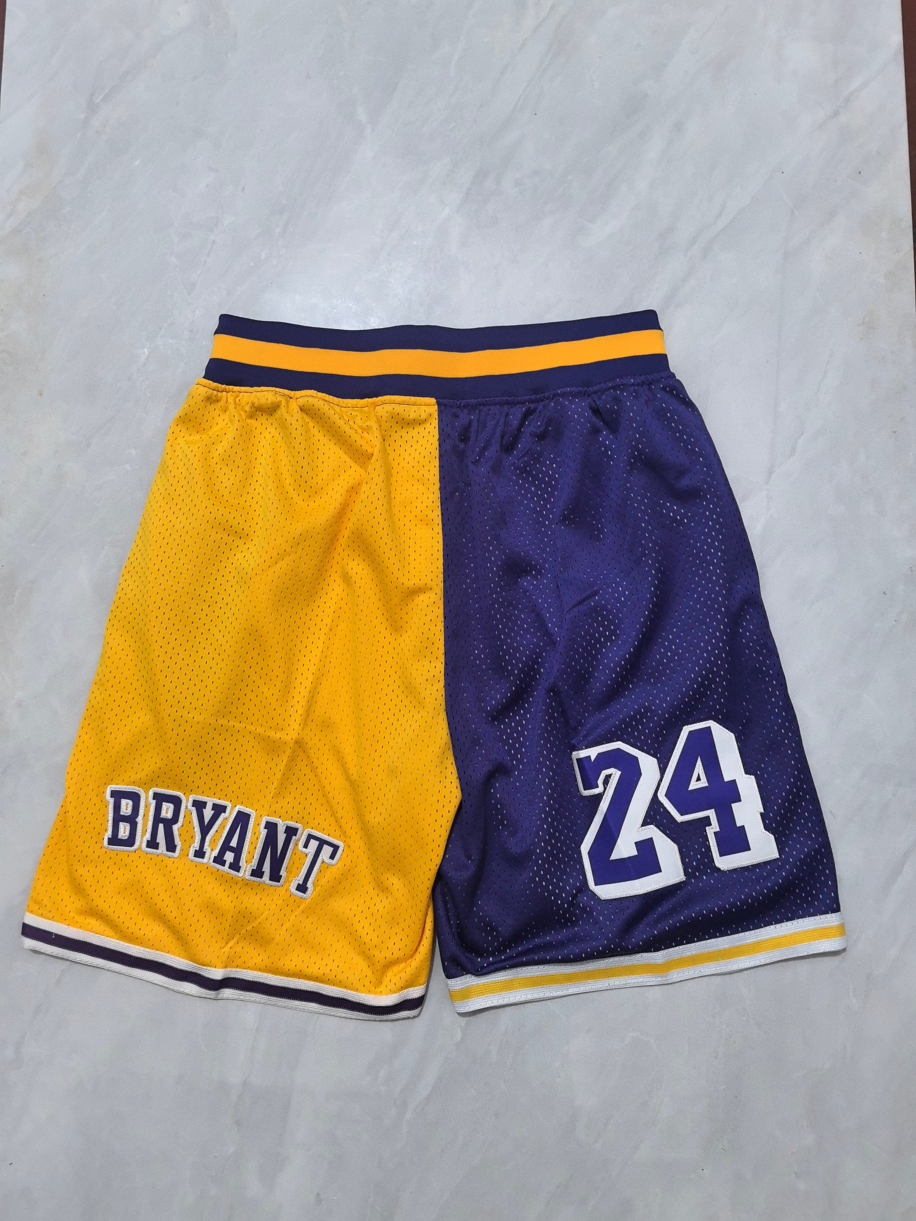 Los Angeles Lakers Retro Patchwork Pocket Shorts