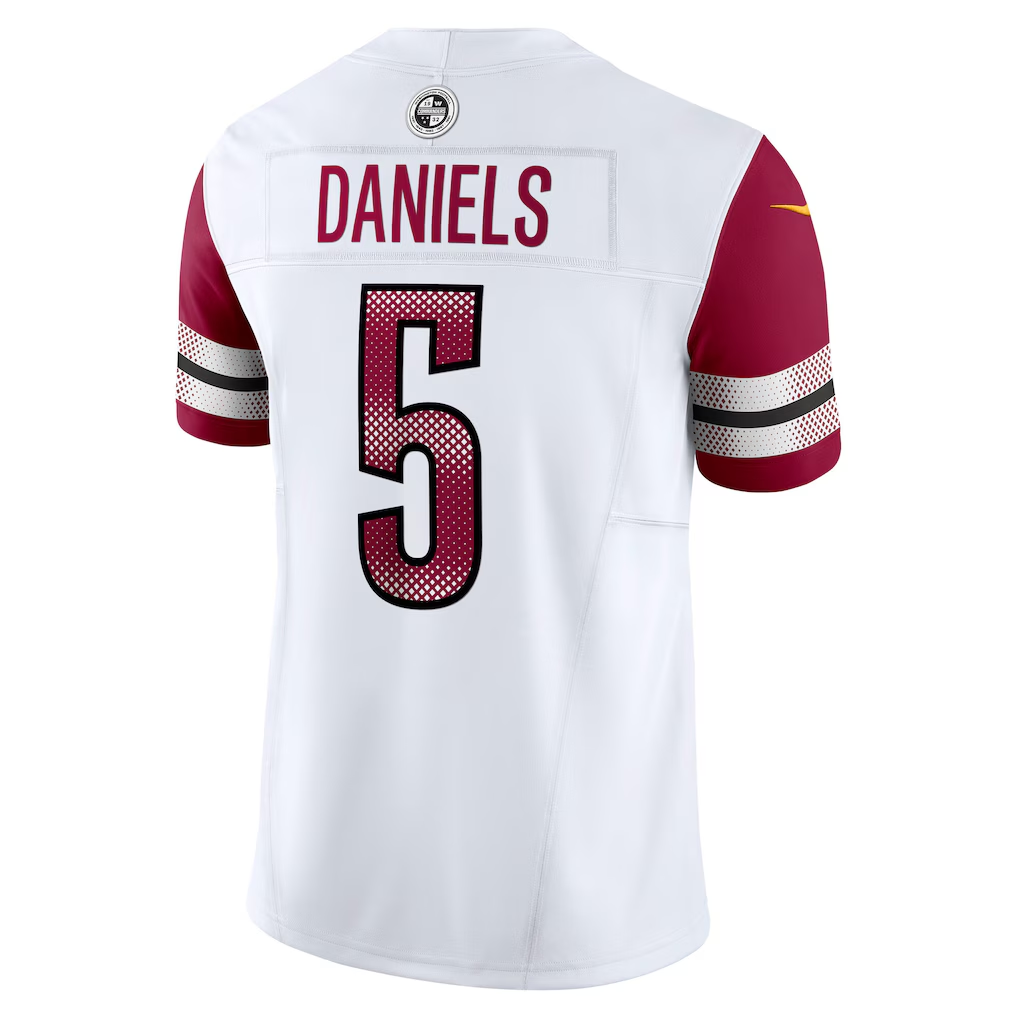 Jayden Daniels #5 Washington Commanders Vapor F.U.S.E. Limited White Jersey