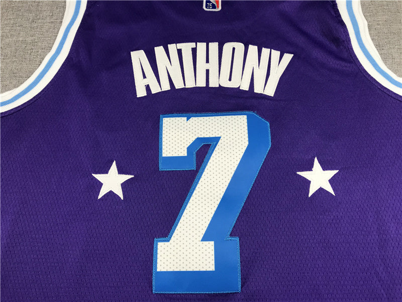 Carmelo Anthony #7 Los Angeles Lakers 2022 City Edition Swingman Jersey — Embroidered