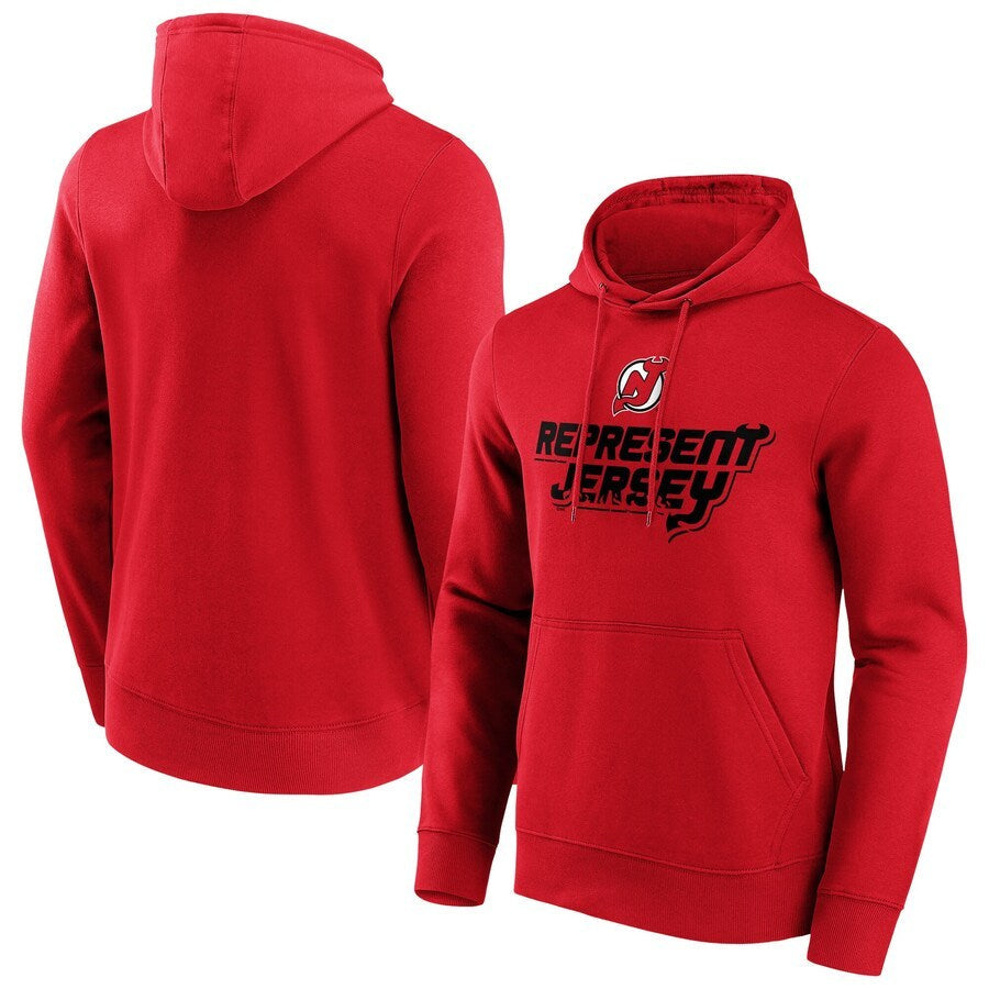 Men's New Jersey Devils Red  Branded Hometown Graphic Hoodie