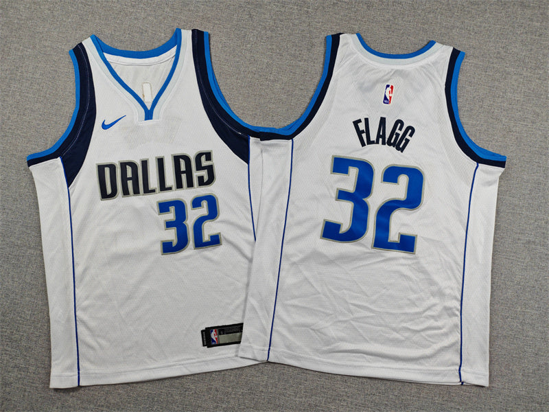 Youth Cooper Flagg Dallas Mavericks #32 Embroidered  Jersey