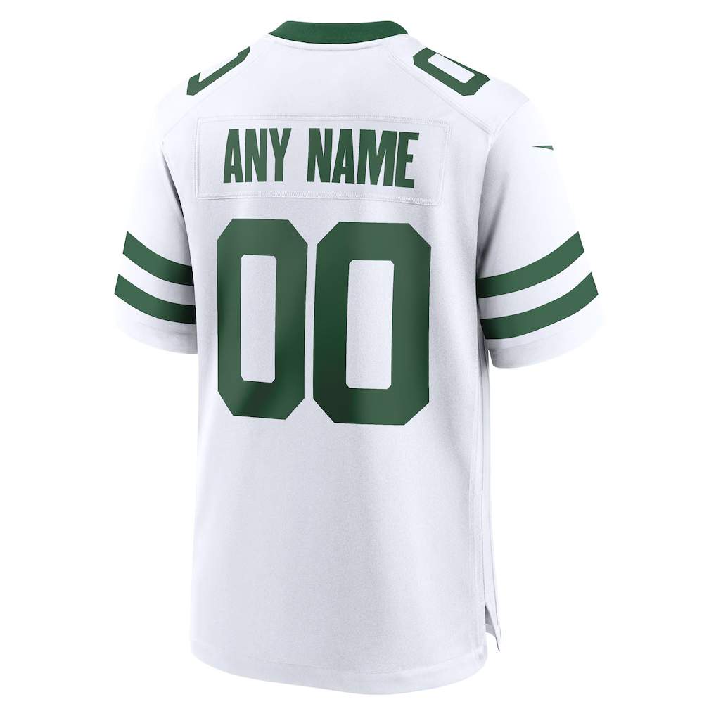 Custom New York Jets Legacy White Game Jersey