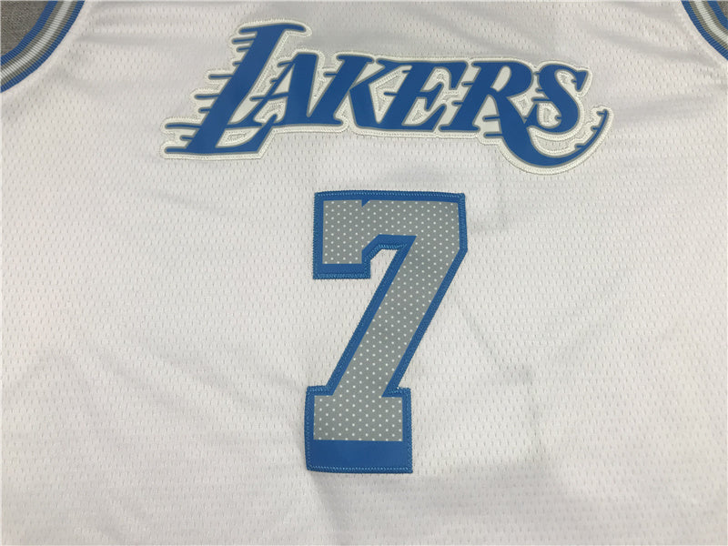 Carmelo Anthony #7 Los Angeles Lakers City Edition Swingman Jersey — Embroidered