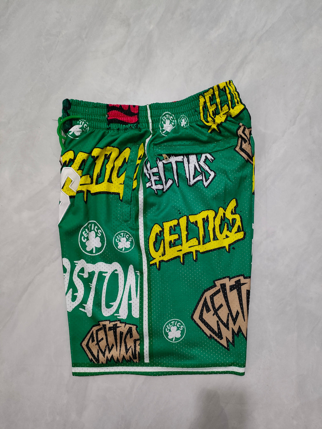 Boston Celtics Green Graffiti Pocket Shorts