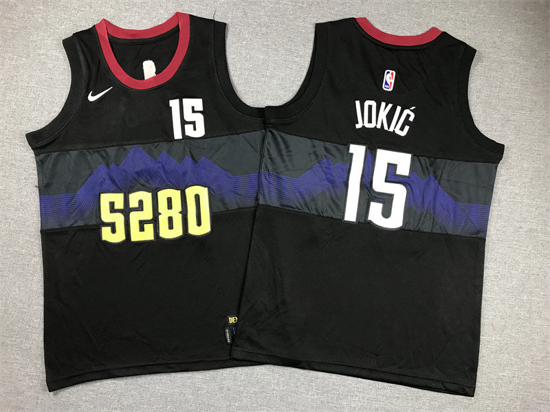 Youth Nikola Jokić Denver Nuggets #15 City Edition Embroidered  Jersey