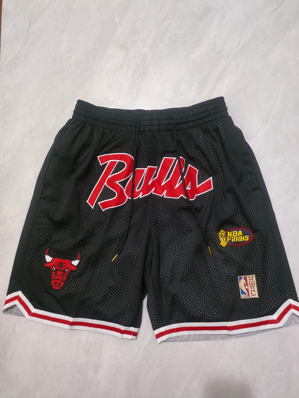 Chicago Bulls Black Retro Pocket Shorts