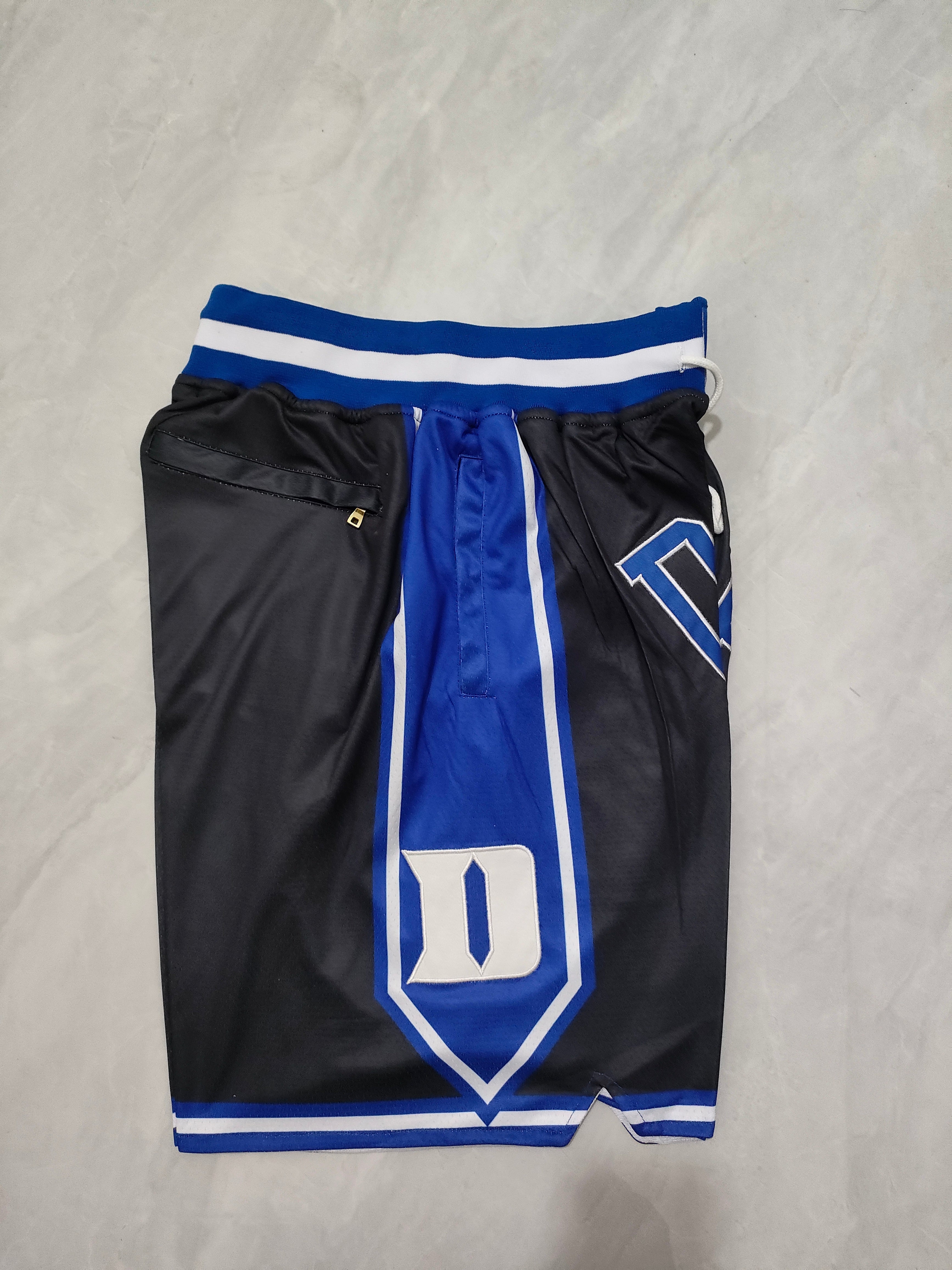 NCAA Duke University Black Pocket Shorts