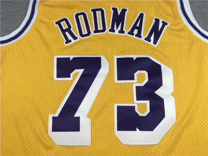 Dennis Rodman #73 Los Angeles Lakers 1998-99 Throwback Embroidered Jersey