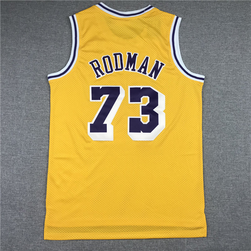 Dennis Rodman #73 Los Angeles Lakers 1998-99 Throwback Embroidered Jersey