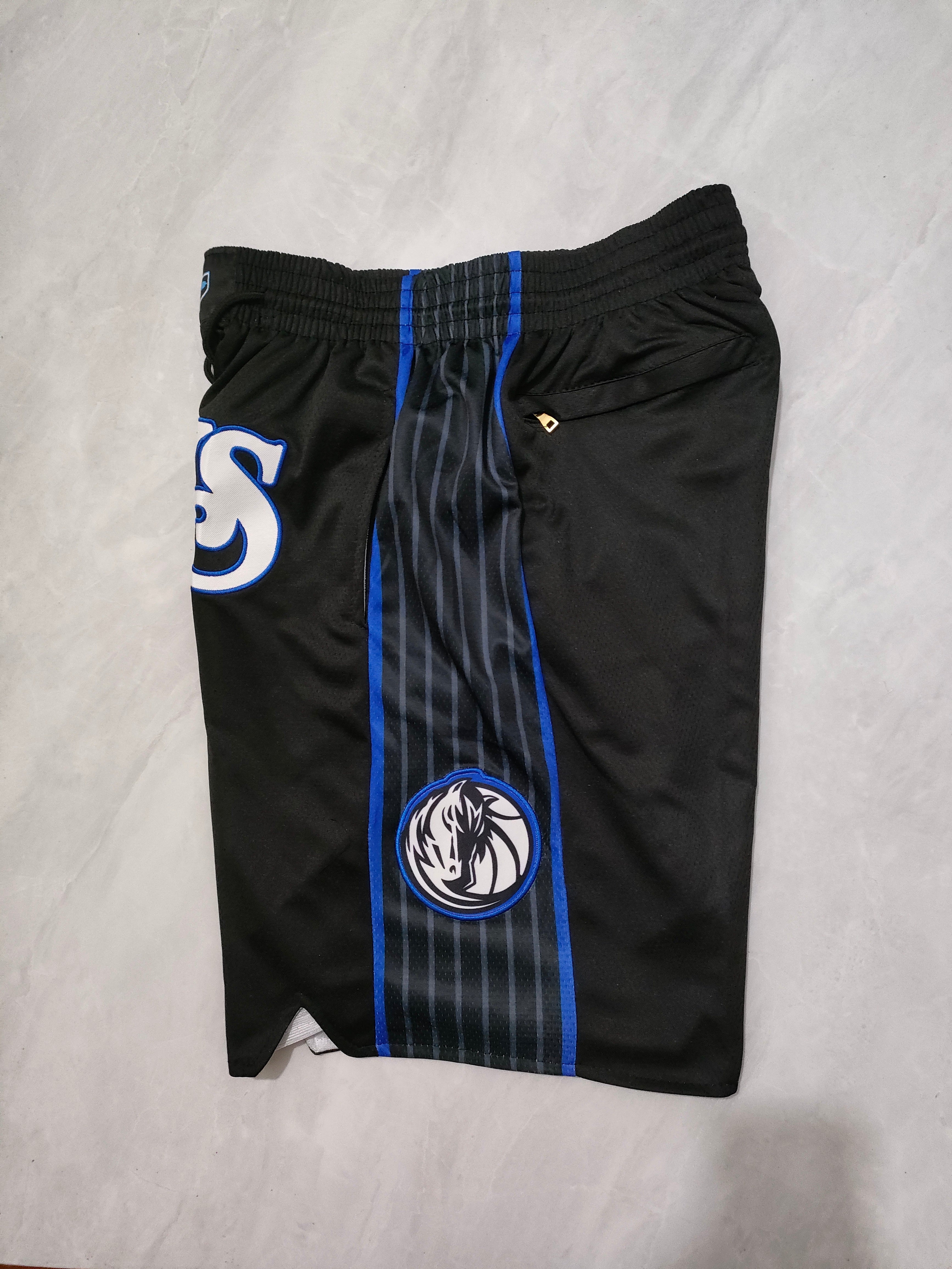 Dallas Mavericks 2024 Black City Edition Pocket Shorts