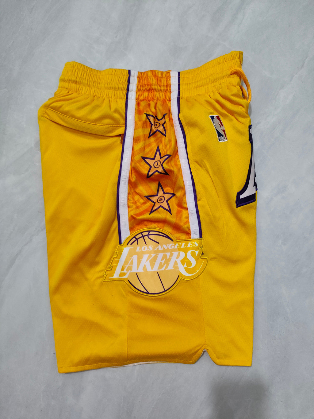 Los Angeles Lakers Yellow City Edition Pocket Shorts