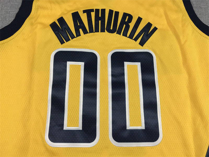 Indiana Pacers Bennedict Mathurin #00 City Edition Swingman Jersey - Embroidered