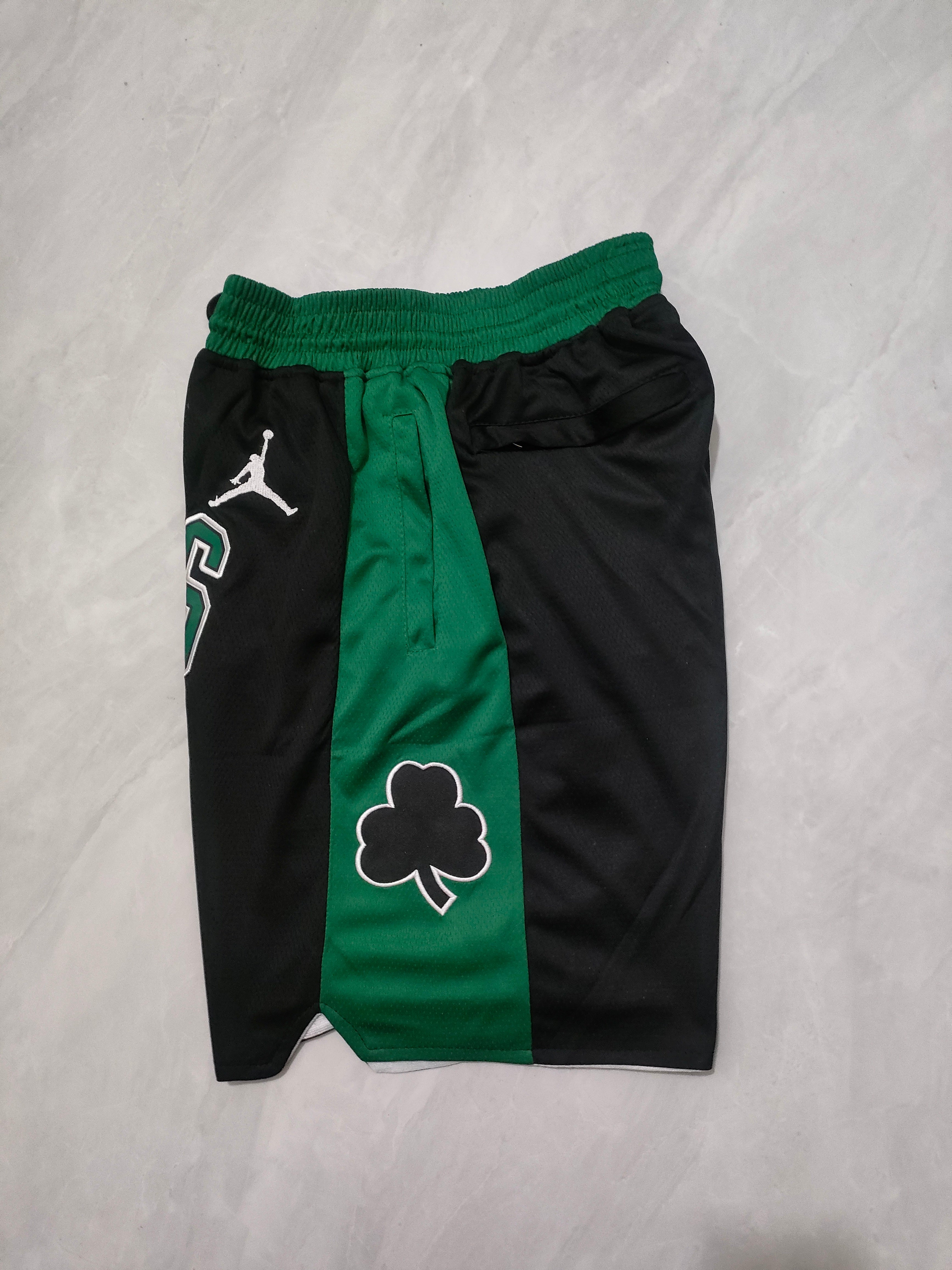 Boston Celtics Black City Edition Pocket Shorts
