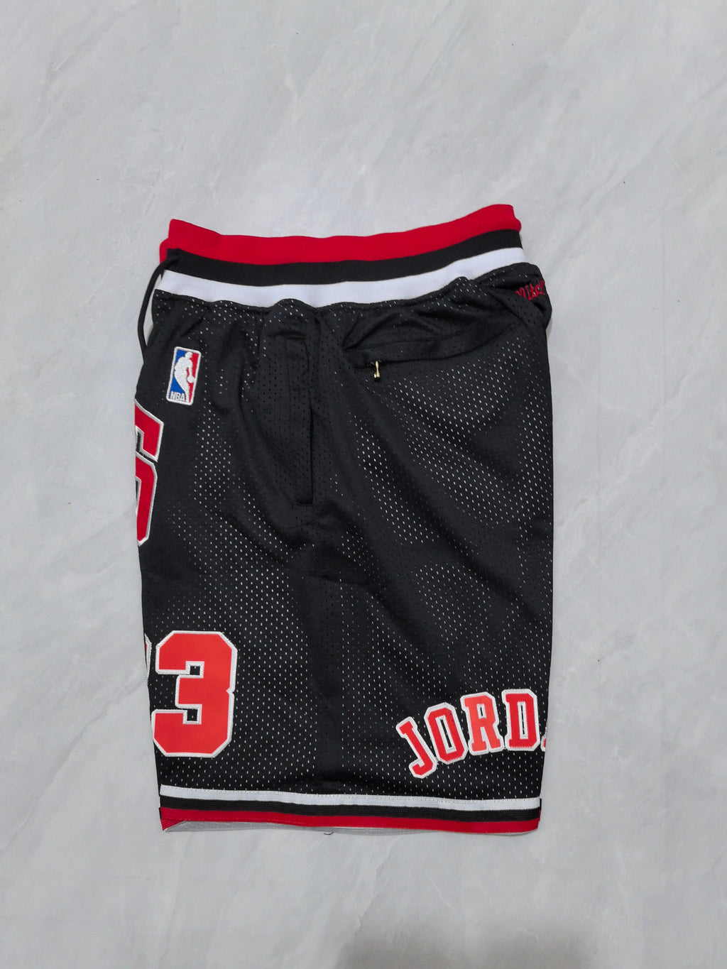 Chicago Bulls Black Retro Pocket Shorts