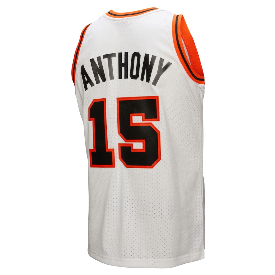 Men's Denver Nuggets Carmelo Anthony Mitchell & Ness White 2006/07 Swingman Jersey