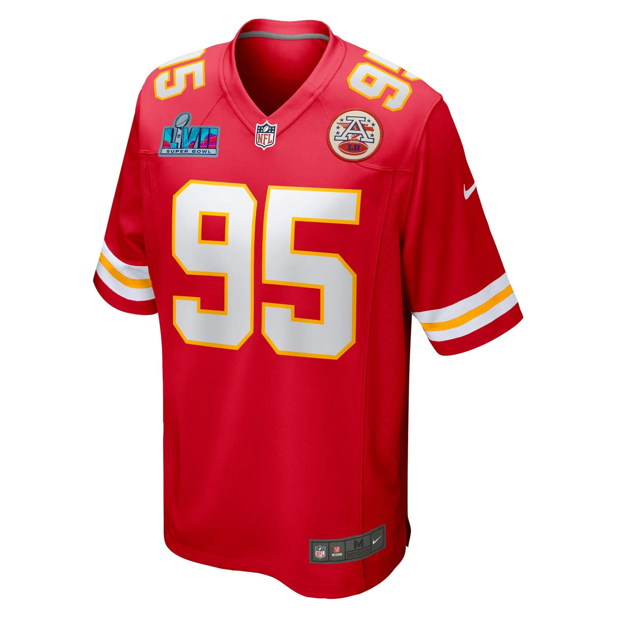 Chris Jones Kansas City Chiefs  Super Bowl LVII Patch Game Jersey - Red