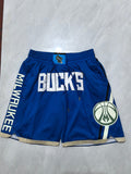 Milwaukee Bucks 2025 Blue City Edition Pocket Shorts