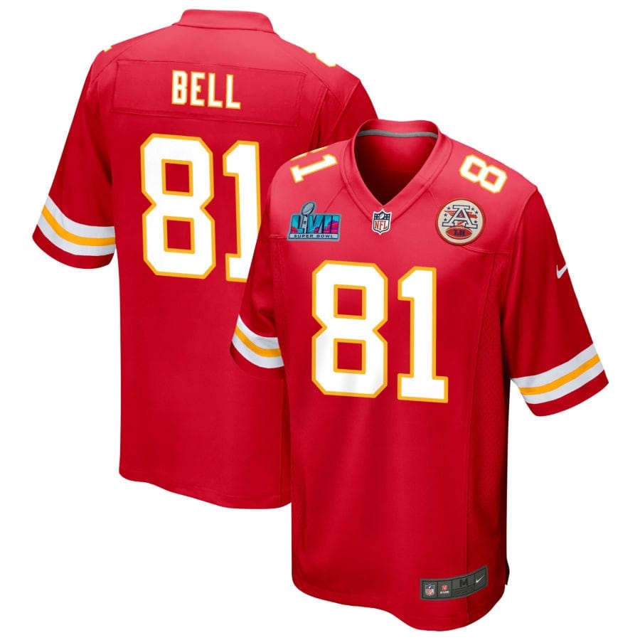 Blake Bell Kansas City Chiefs Super Bowl LVII Game Jersey - Red