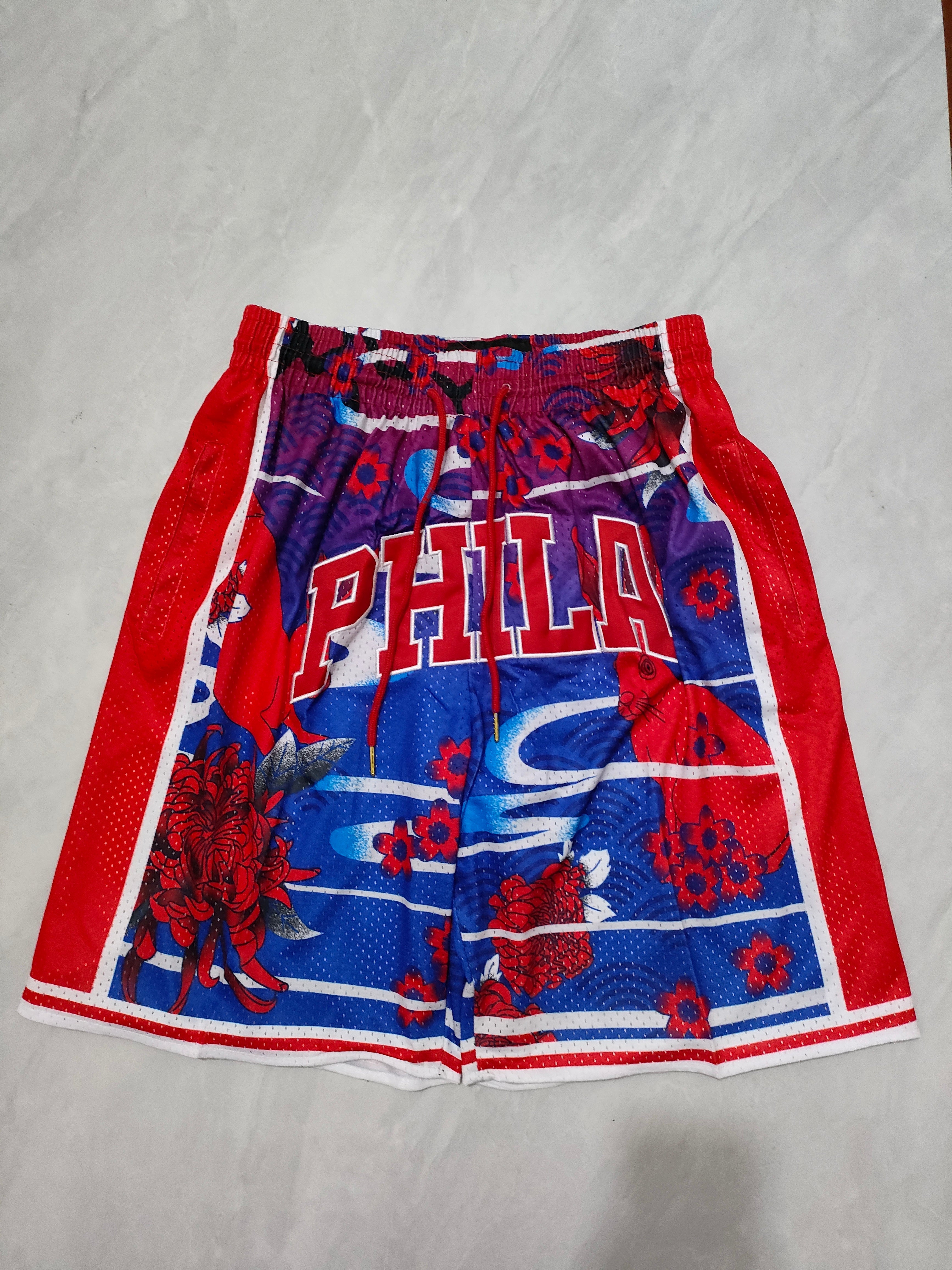 Philadelphia 76ers Rabbit Year Limited Edition Pocket Shorts