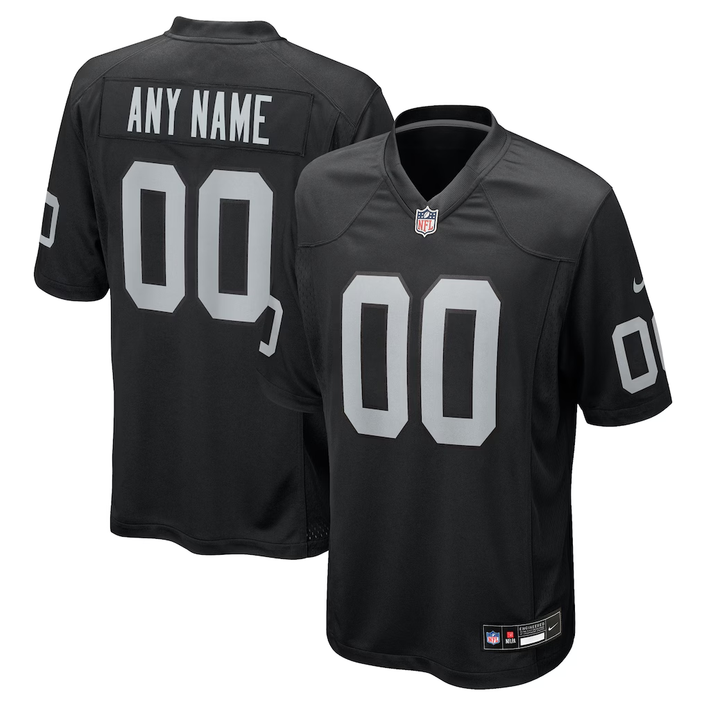 Custom Las Vegas Raiders Black Game Jersey
