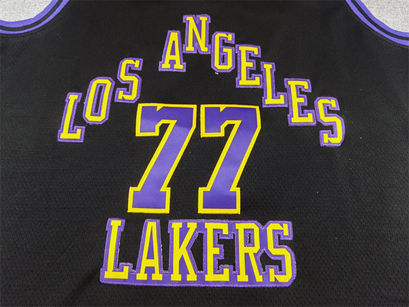 Luka Dončić #77 Los Angeles Lakers 2024 City Edition Swingman Jersey — Embroidered
