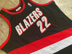 Portland Trailblazers 22 Drexler Black MN